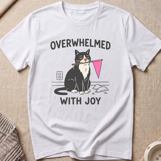 Overwhelmed With Joy Cat T-Shirt