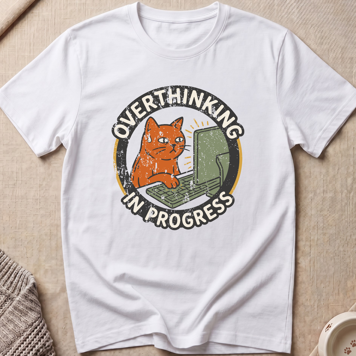 Overthinking Cat T-Shirt