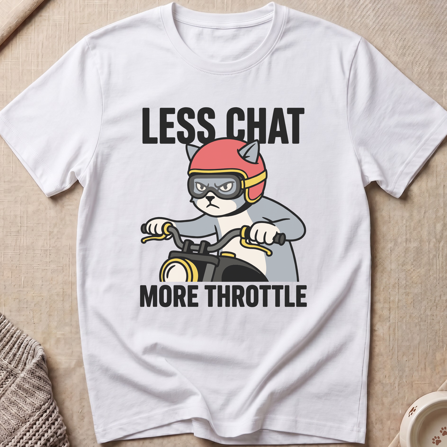 More Throttle Snarky Cat T-Shirt