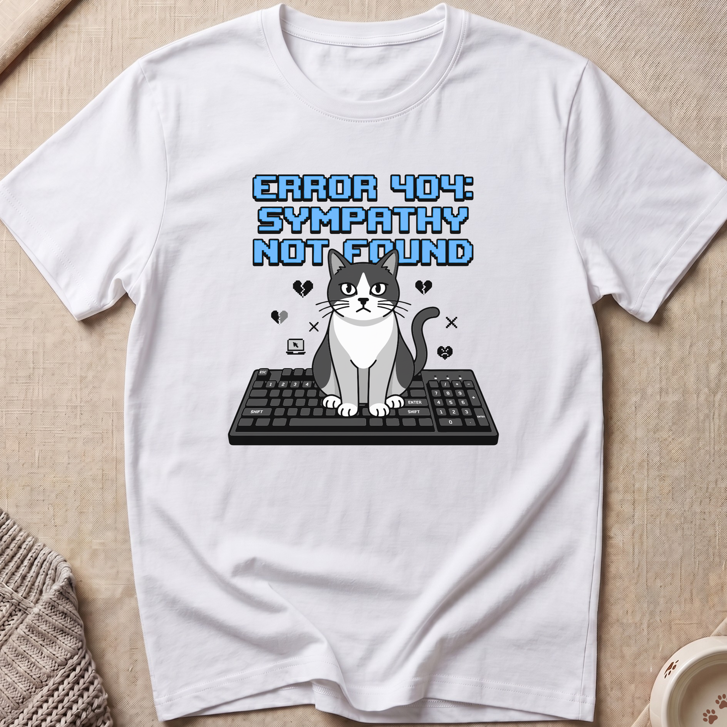 Sympathy Not Found Cat T-Shirt