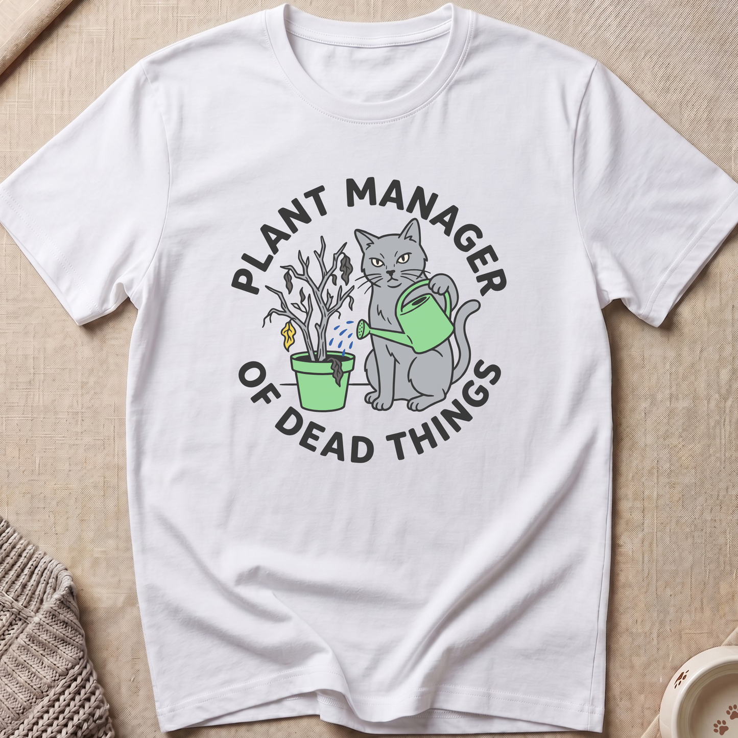 Plant Manager Cat T-Shirt