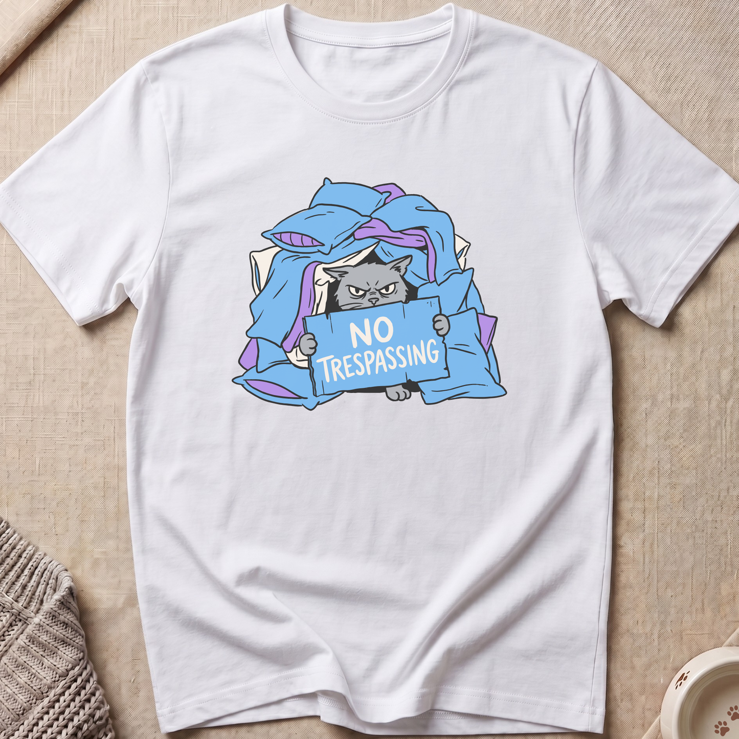 No Trespassing Cat T-Shirt