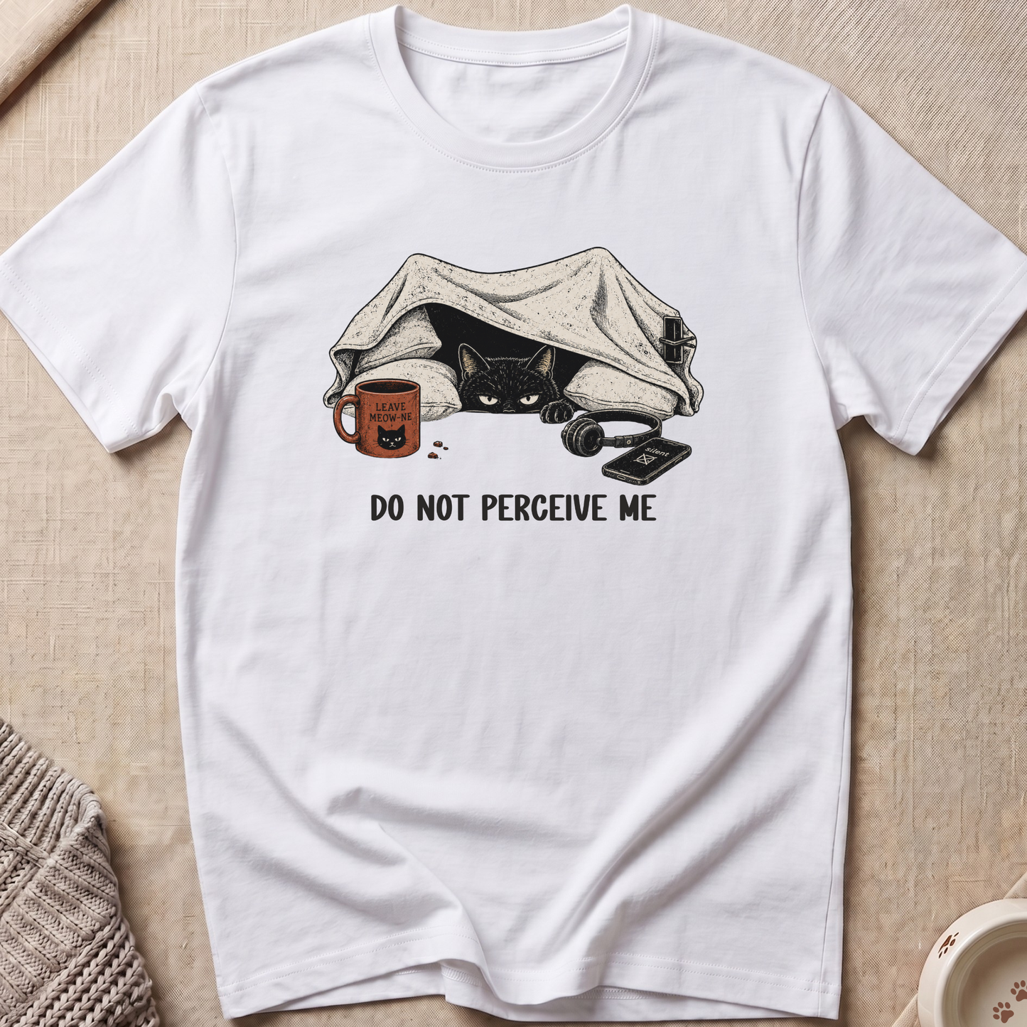 Do Not Perceive Me Cat T-Shirt