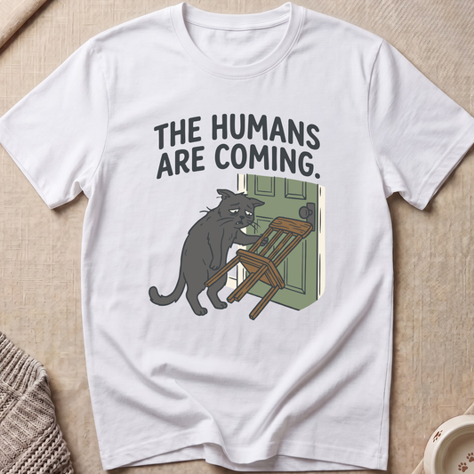 Humans Are Coming Cat T-Shirt