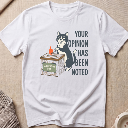 Opinion Noted Snarky Cat T-Shirt
