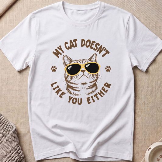 Doesn't Like You Snarky Cat T-Shirt
