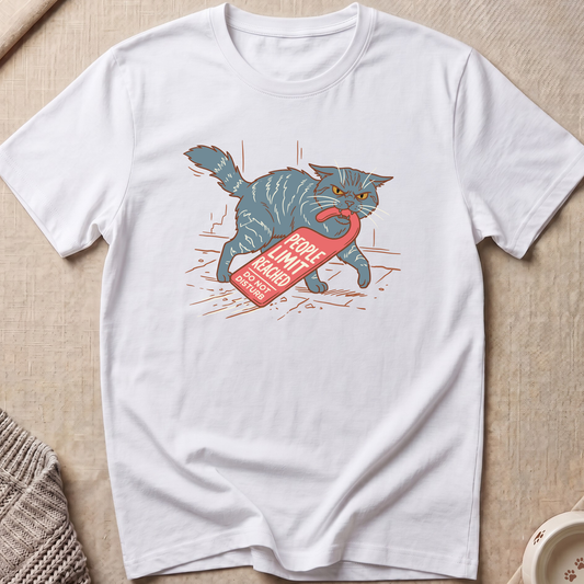 Limit Reached Snarky Cat T-Shirt