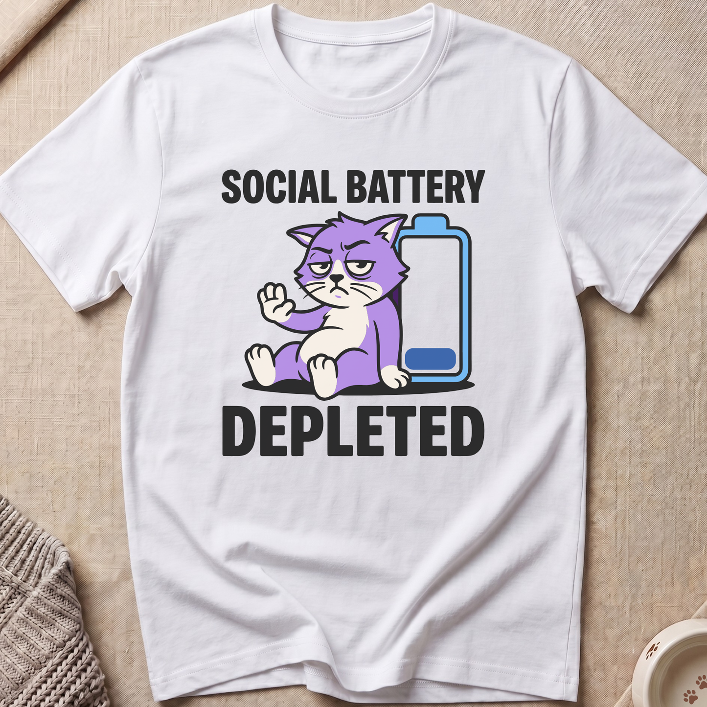Social Battery Depleted T-Shirt