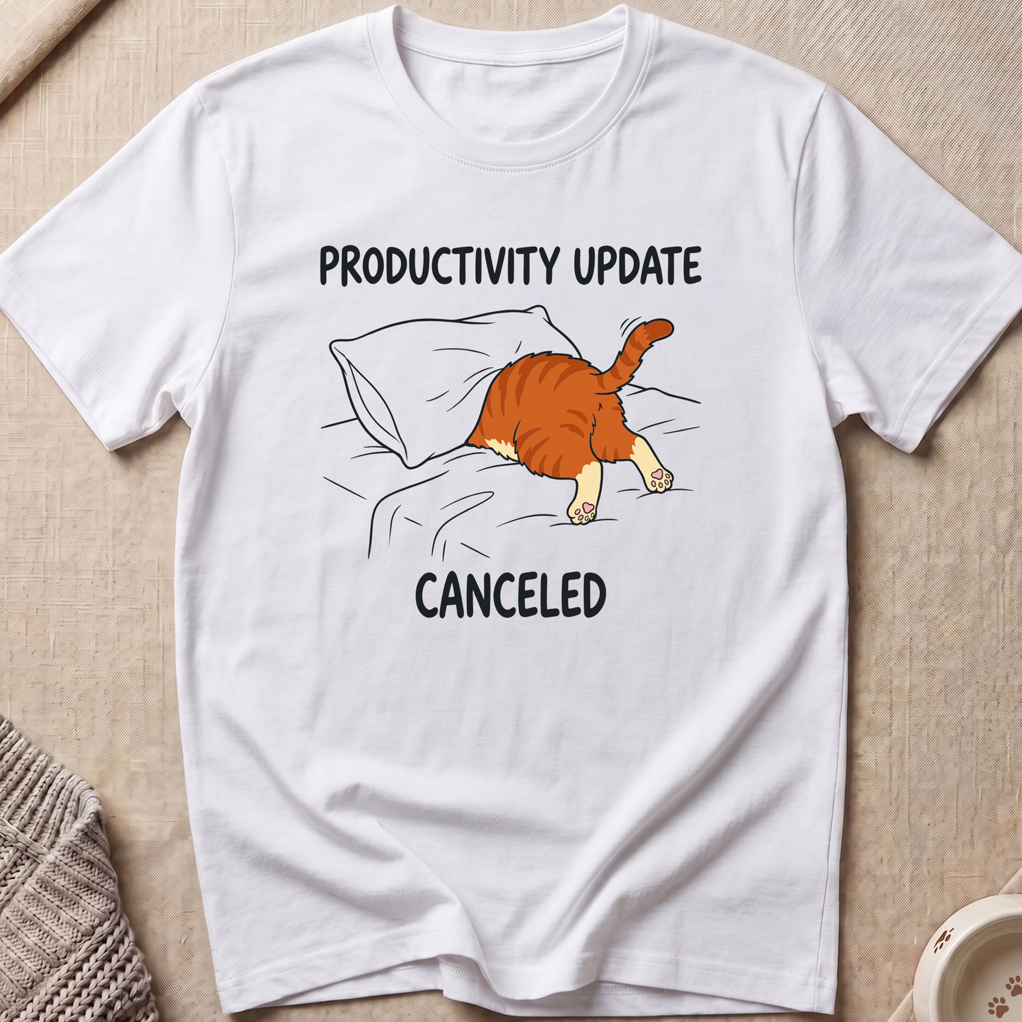 Productivity Update Cat T-Shirt