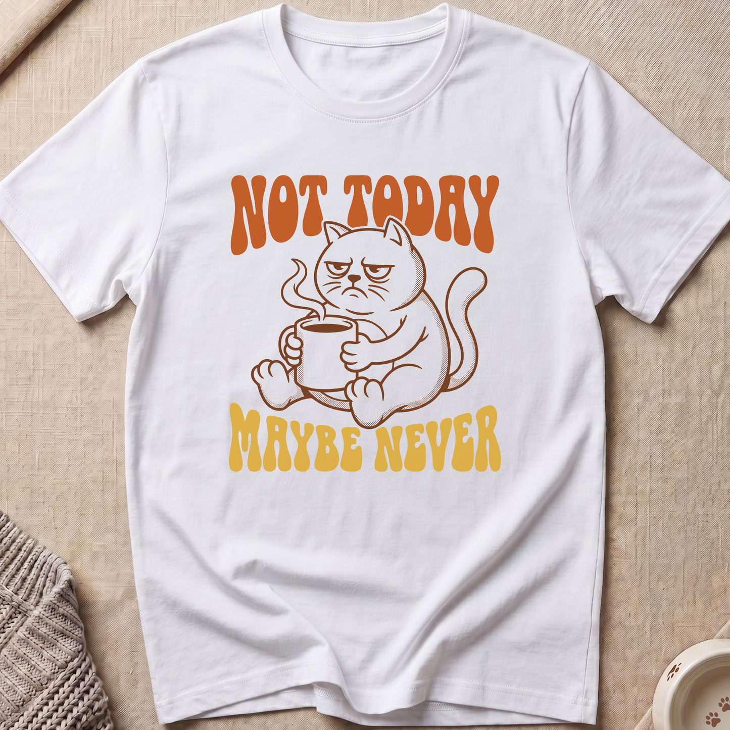 Maybe Never Snarky Cat T-Shirt