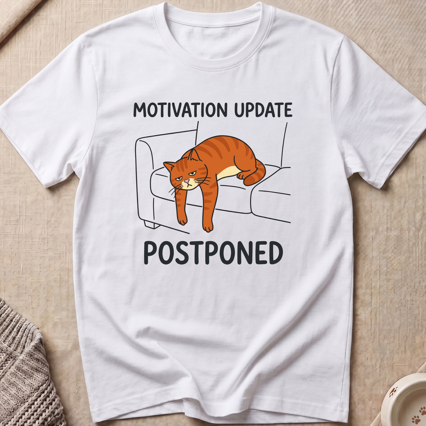 Motivation Update Snarky Cat T-Shirt