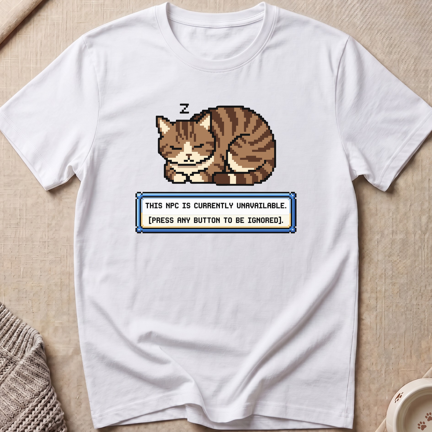 NPC Unavailable Snarky Cat T-Shirt