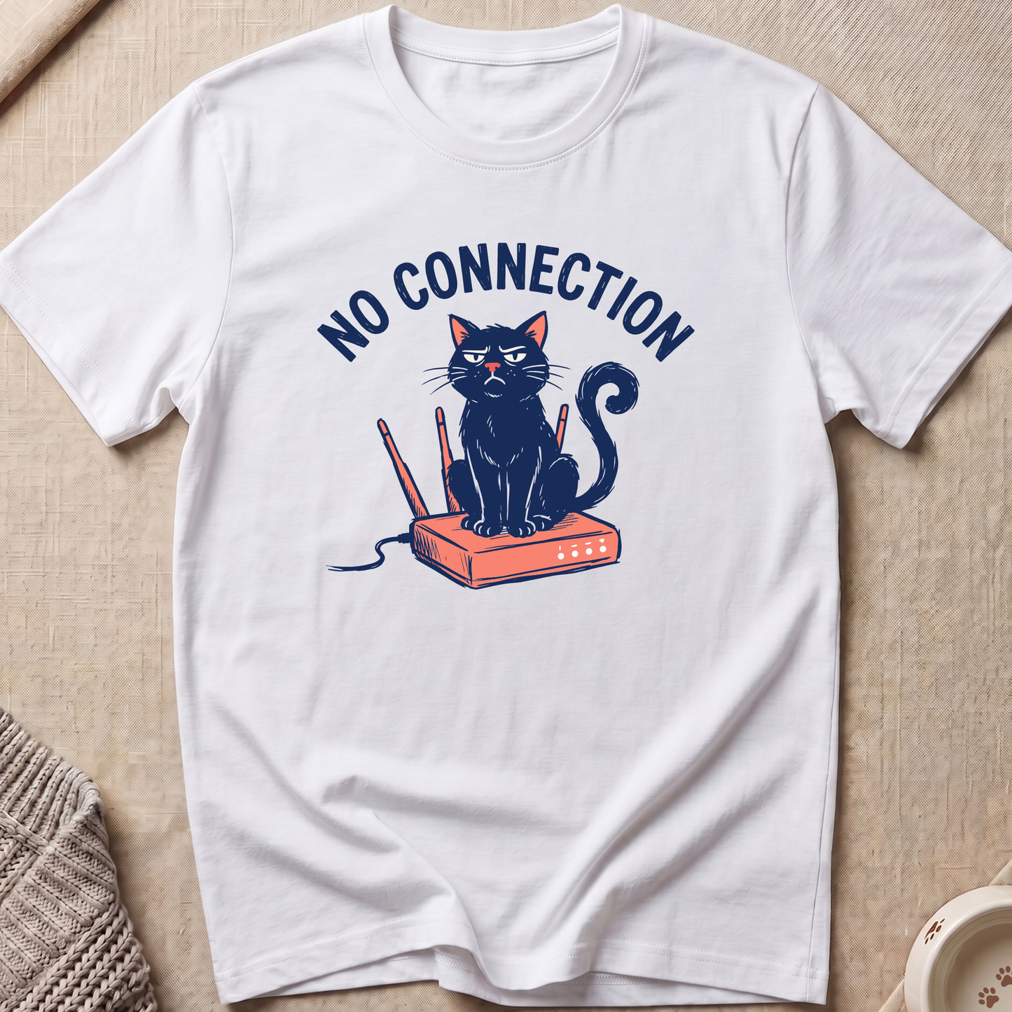 No Connection Cat T-Shirt