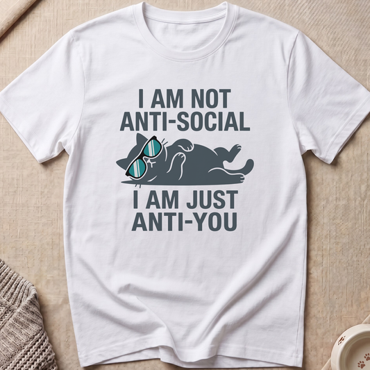 People Exhaust Me Snarky Cat T-Shirt