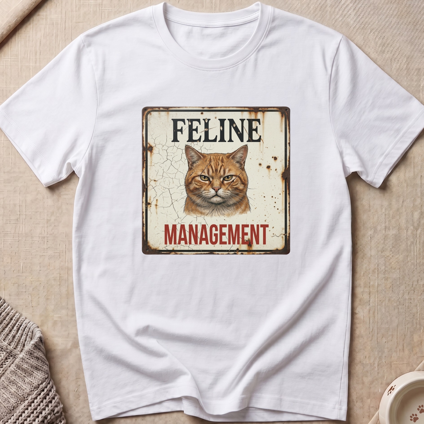 Feline Management Cat T-Shirt