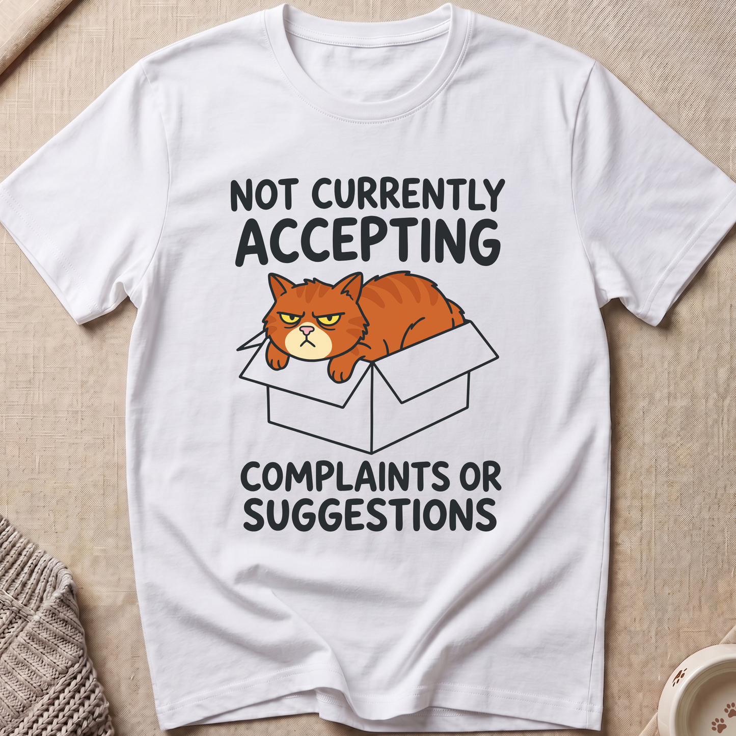 Not Currently Accepting Cat T-Shirt