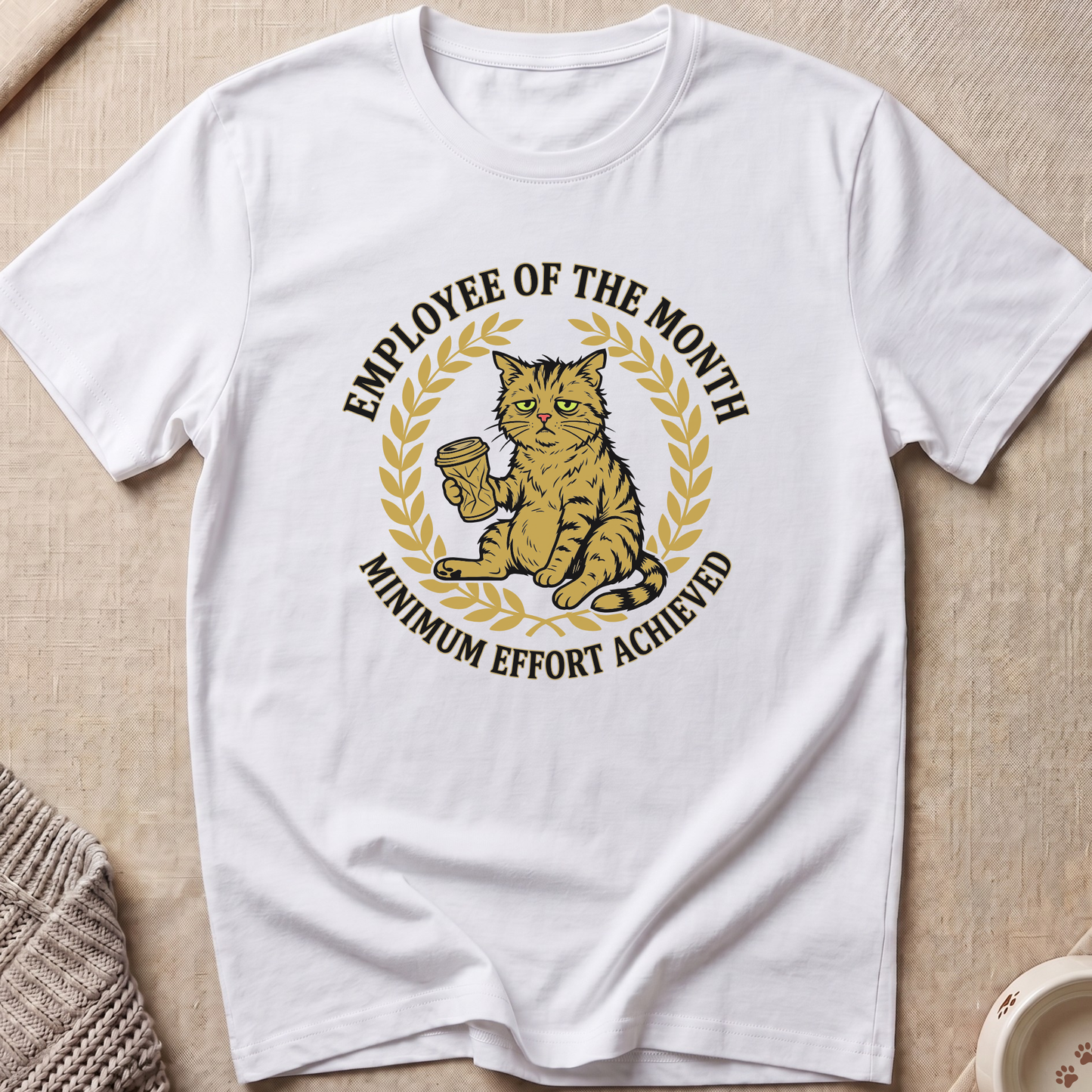 Minimum Effort Snarky Cat T-Shirt