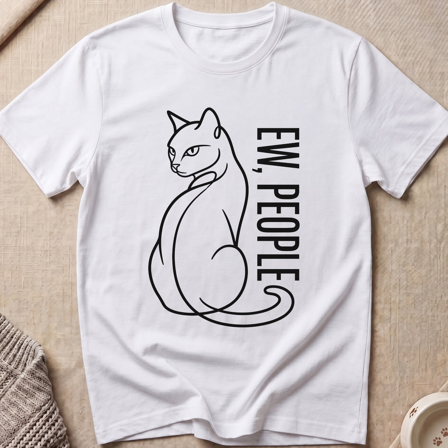 Ew People Snarky Cat T-Shirt