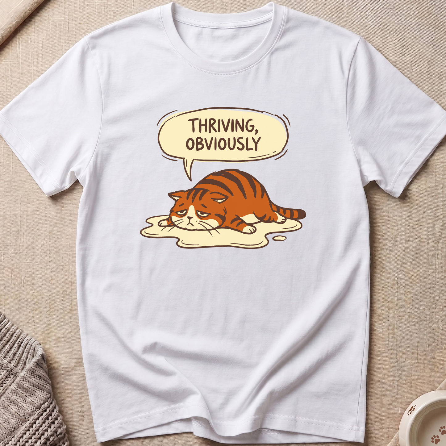 Thriving Obviously Cat T-Shirt