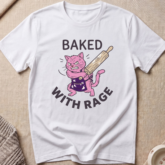 Baked With Rage Snarky Cat T-Shirt