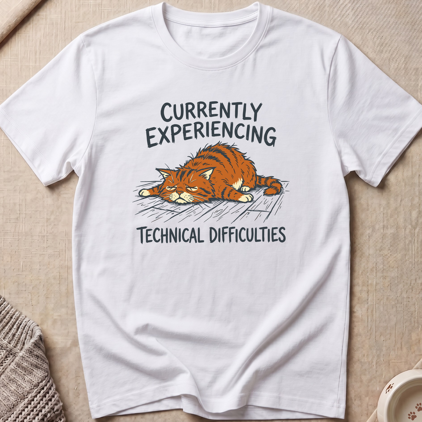 Technical Difficulties Cat T-Shirt
