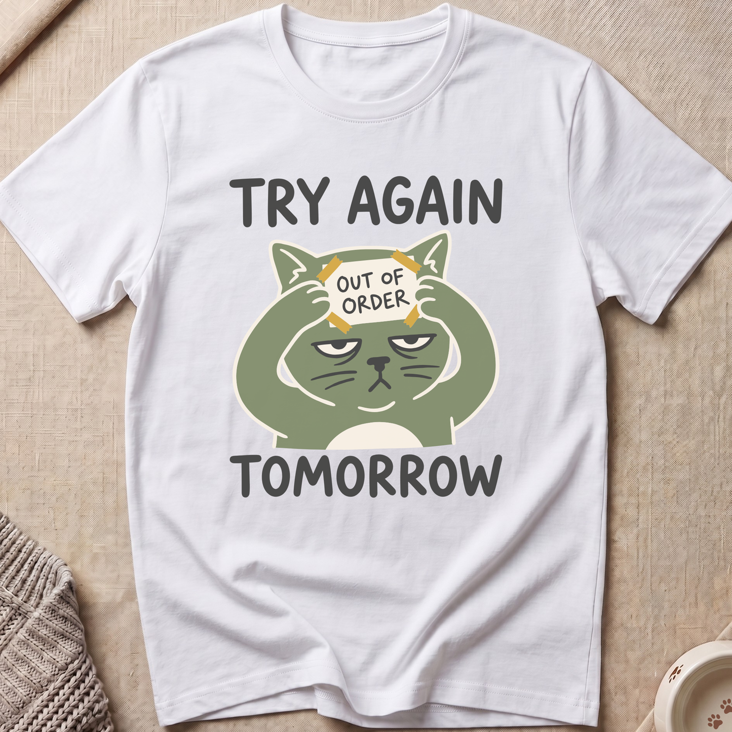 Out Of Order Snarky Cat T-Shirt